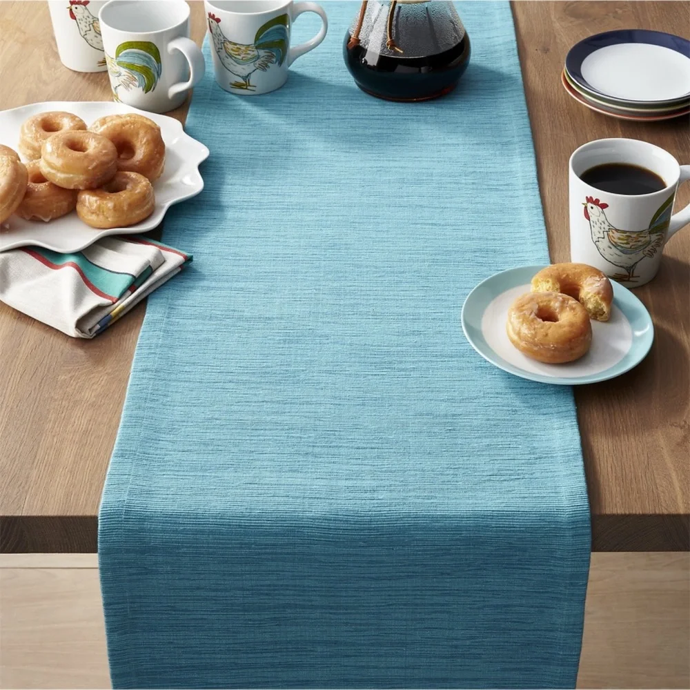 Crate & Barrel Lamont Runner in Light Blue